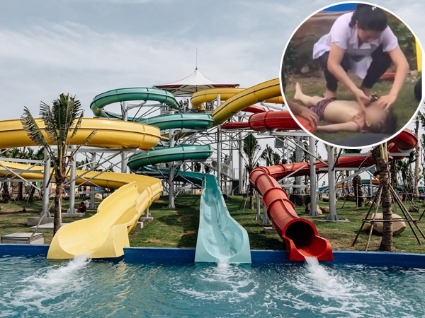 Bé trai bị đuối nước tại công viên nước Thanh Hà được sơ cứu kịp thời nhưng không qua khỏi