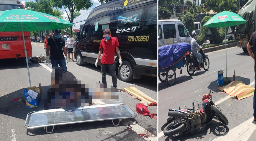 Vũng Tàu: Va chạm với xe khách HOA MAI 2 người chết thảm 