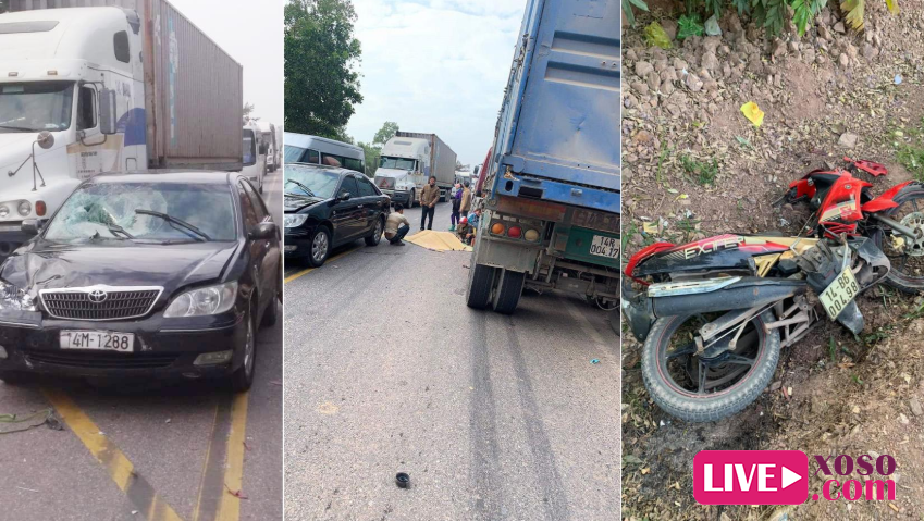 Va chạm ngã ra đường, người phụ nữ bị xe container cán tử vong
