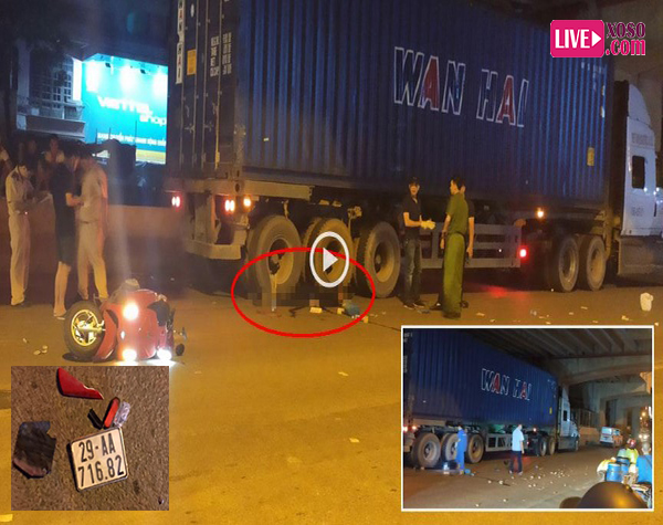 Va chạm với xe tải, nam thanh niên chết thảm ngay dưới bánh xe