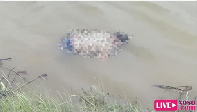 Khu vực phát hiện thi thể 3 mẹ con buộc vào nhau nổi trên sông Thương